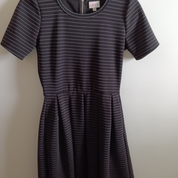 LuLaRoe Dresses & Skirts - LulaRoe Black Striped Dress